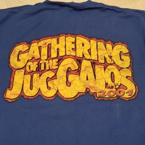 VTG Y2K ICP Insane Clown Posse Gathering In The Juggalos 2001 Band T Shirt Large